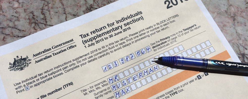 Tax Return Form Tax Return Form