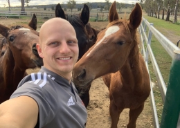 Mike with Horses